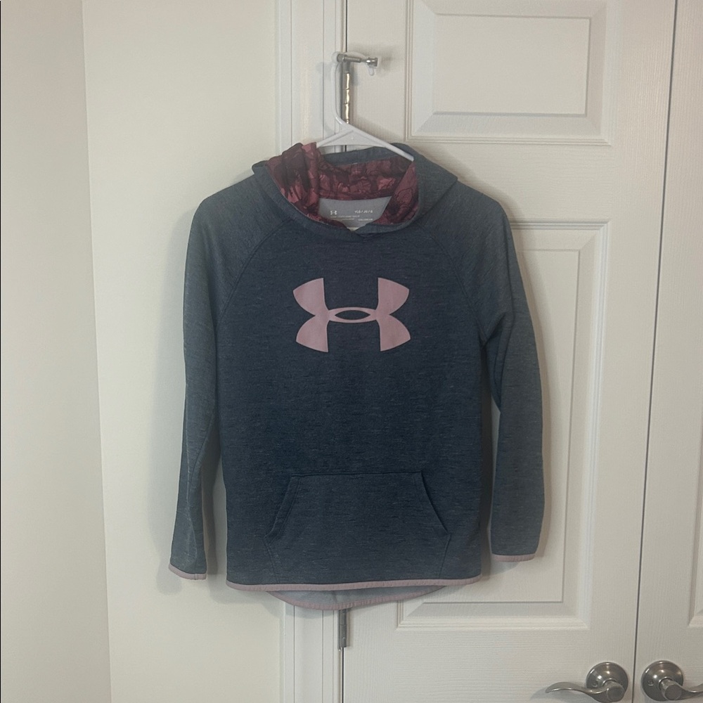 Girl’s Under Armour Hoodie with Pink Accents